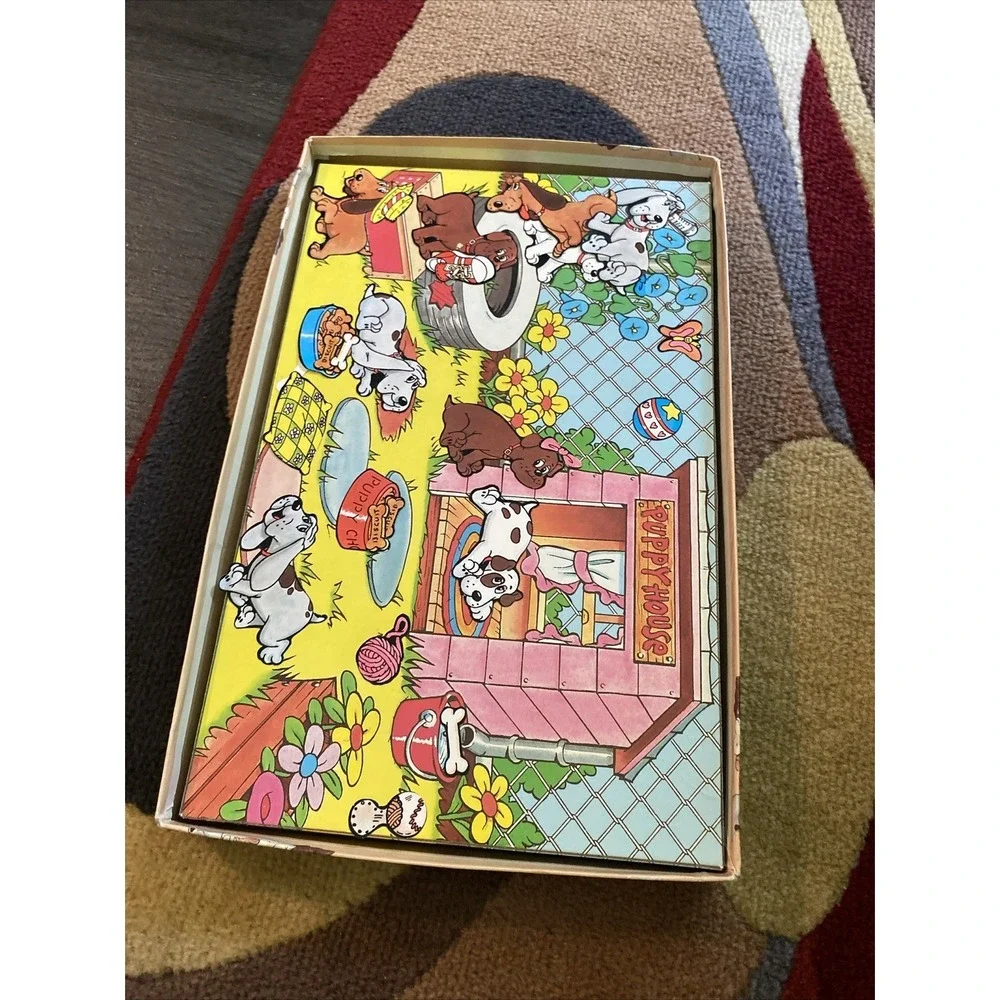 Pound Puppies vintage Colorforms play set 1985 With Original Box